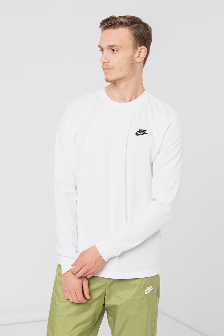 Nike Блуза Sportswear Club с бродирано лого Бял