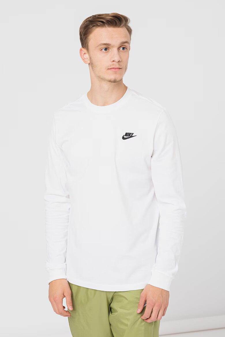 Nike Блуза Sportswear Club с бродирано лого Бял