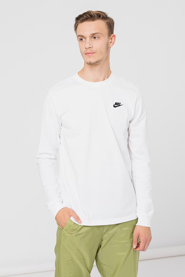 Nike Блуза Sportswear Club с бродирано лого Бял