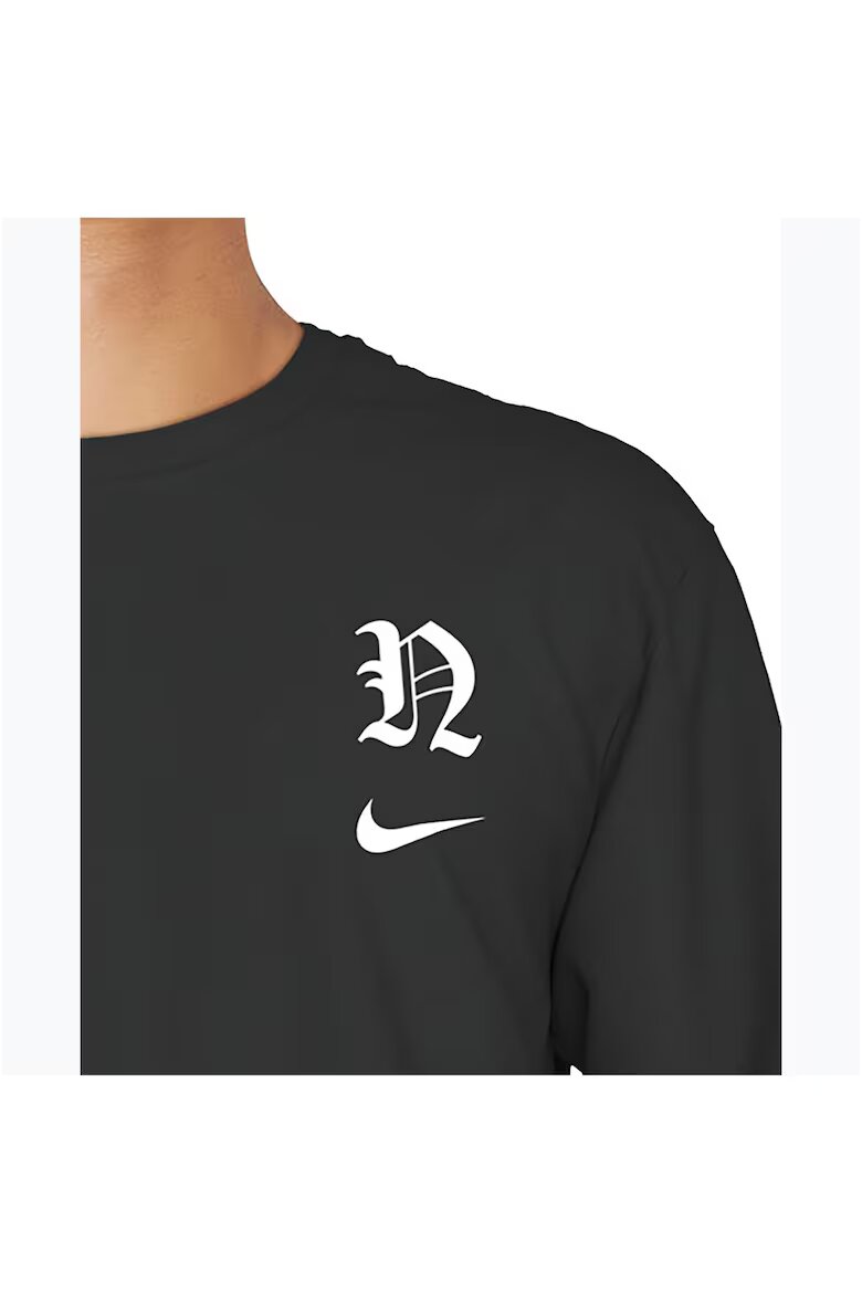 Nike Блуза за плуване Lux Letter За мъже Черен