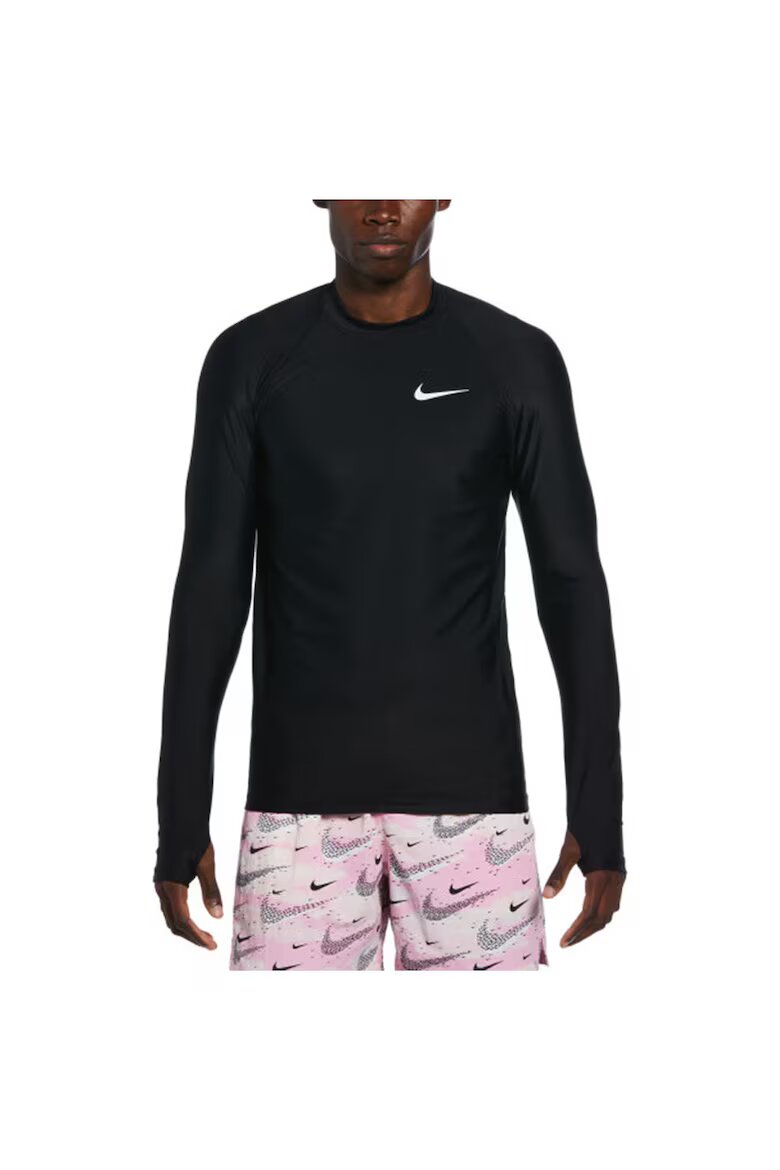 Nike Блуза за плуване Swim Whitewater За мъже Черен
