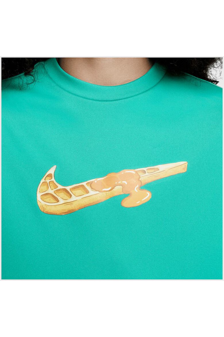 Nike Блуза за плуване Swoosh Waffle За деца Зелен