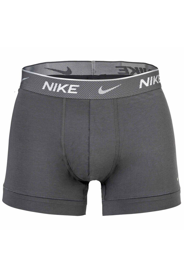 Nike Боксерки с Dri-FIT и лого - 3 чифта Черен/Сив