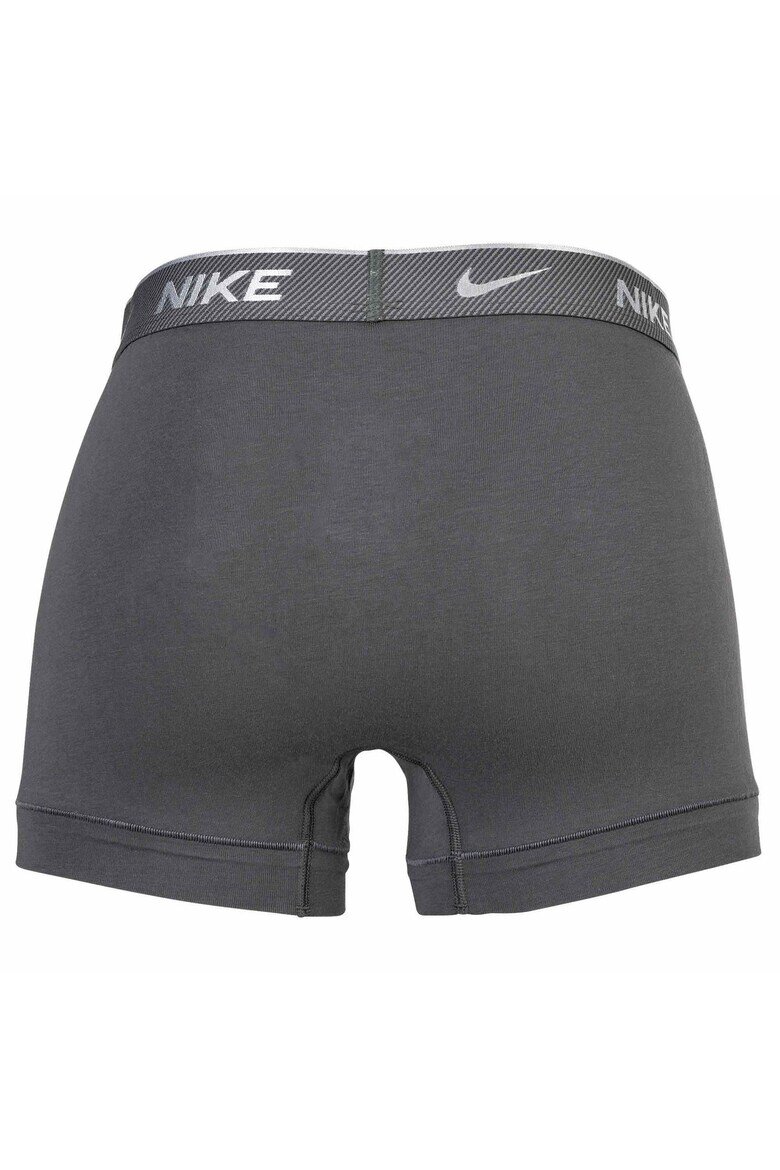 Nike Боксерки с Dri-FIT и лого - 3 чифта Черен/Сив