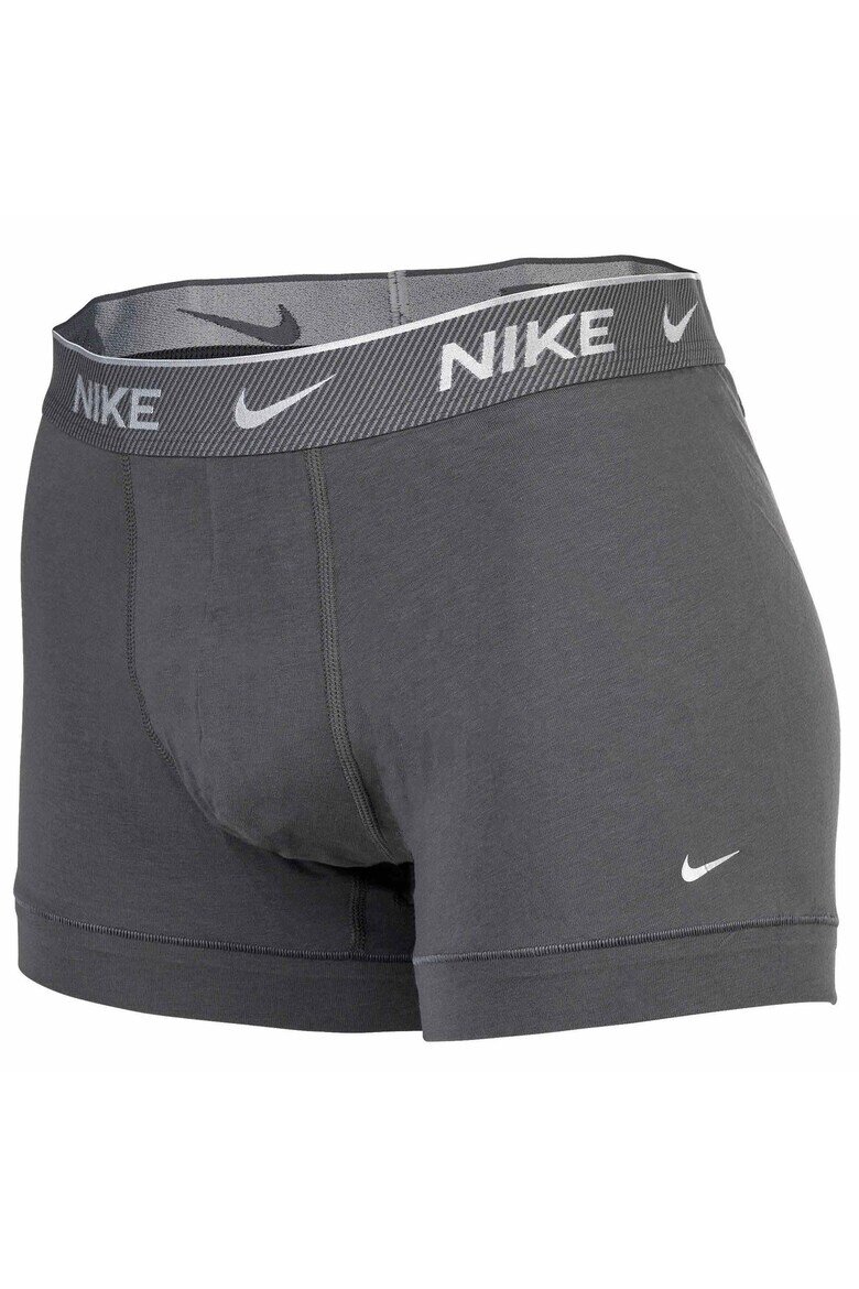 Nike Боксерки с Dri-FIT и лого - 3 чифта Черен/Сив