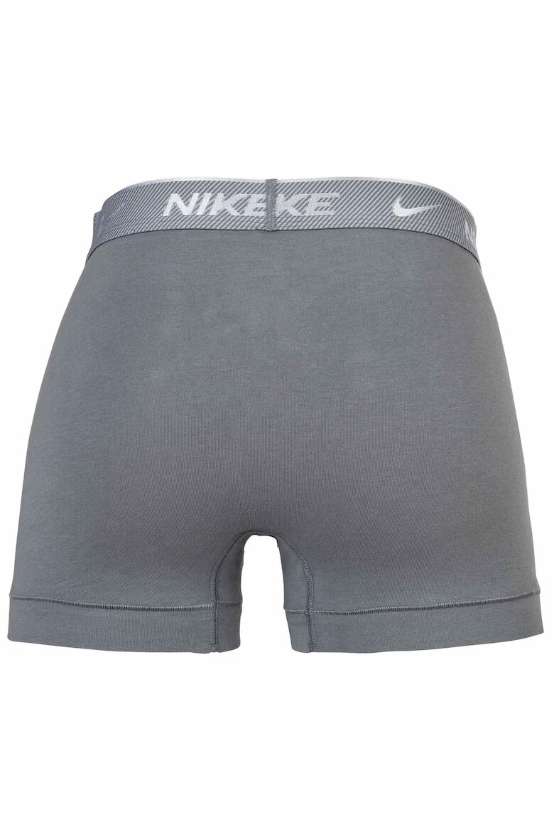 Nike Боксерки с Dri-FIT и лого - 3 чифта Черен/Сив
