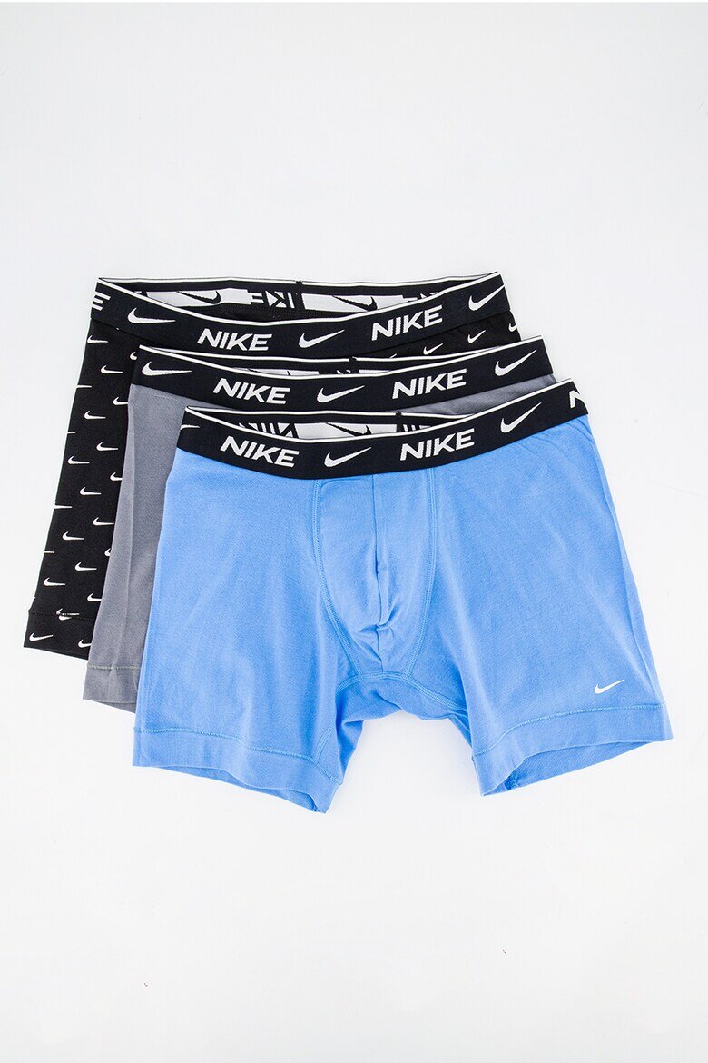 Nike Боксерки с лого - 3 чифта Зелен/Черен/Син