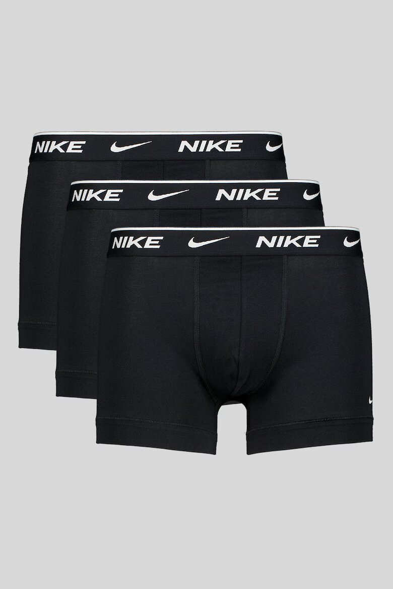 Nike Боксерки с лого на талията - 3 чифта Черен
