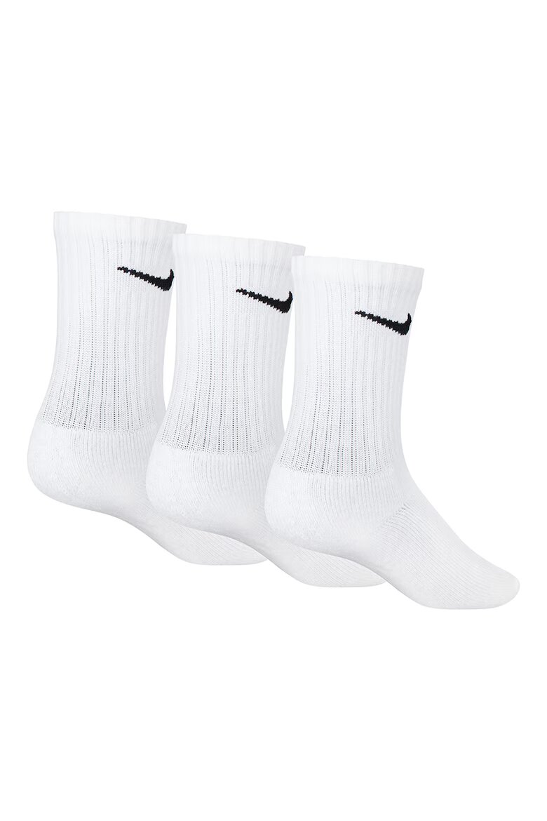 Nike Дълги чорапи с лого - 3 чифта Бял