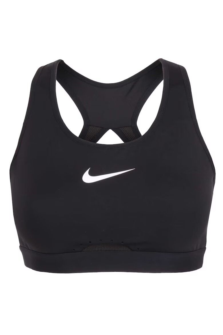Nike Дамски спортен сутиен черен цвят дишаща материя