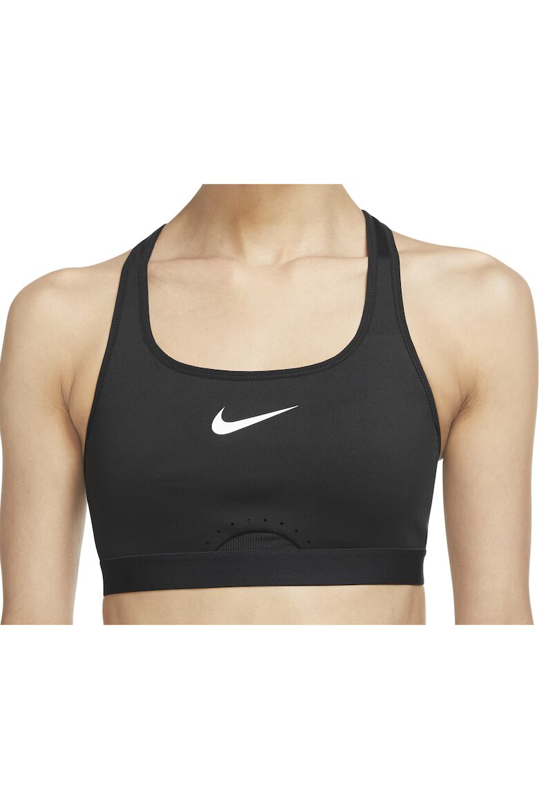 Nike Дамски спортен сутиен черен цвят дишаща материя