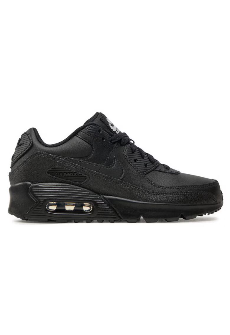 Nike Дамски спортни обувки 304956089 - Естествена кожа - Черен - Черен