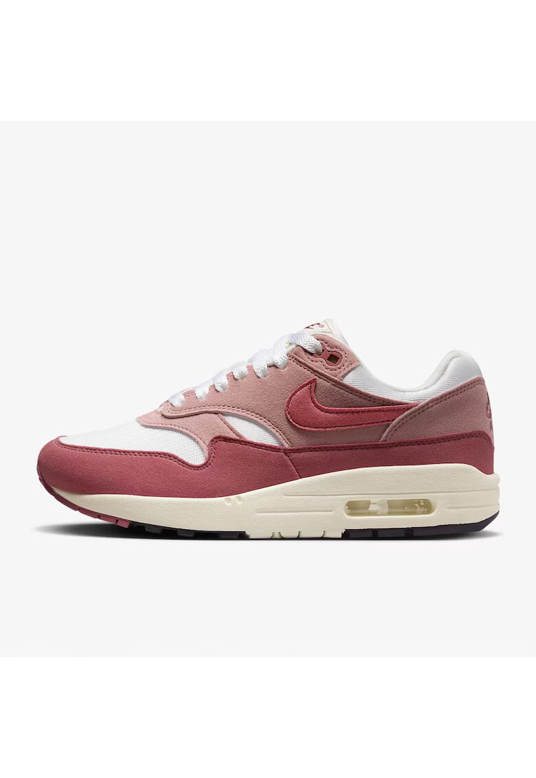 Nike Дамски спортни обувки AIR MAX 1 - бели/бордо -