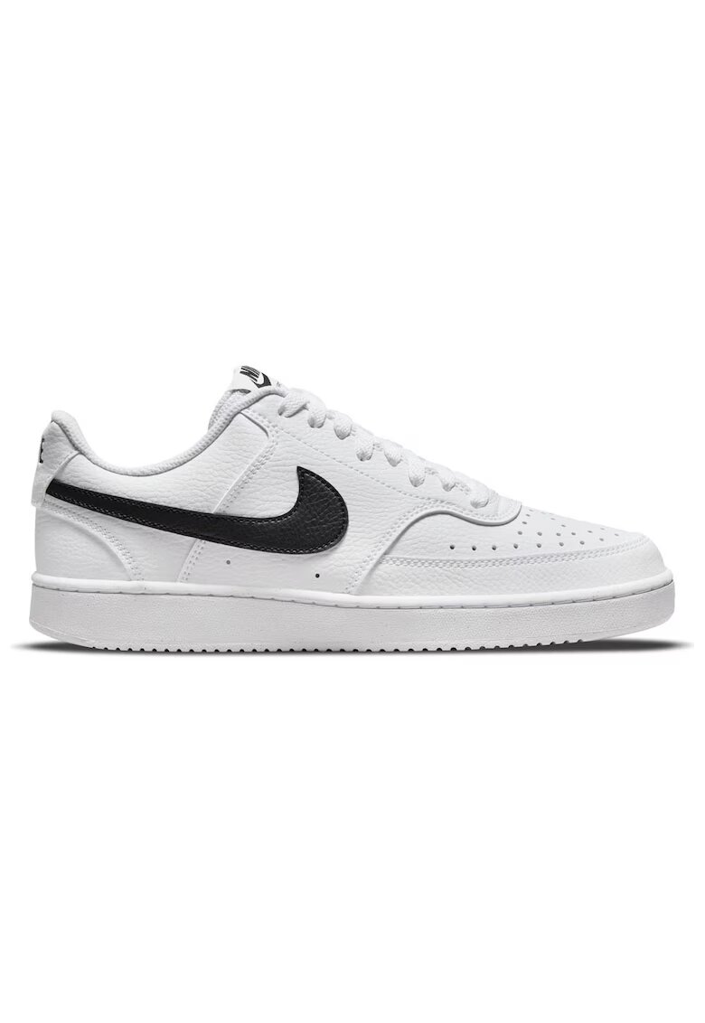 Nike Дамски спортни обувки - Court Vision Low Next Nature - синтетика - бяло/черно