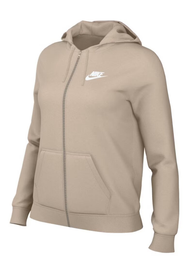 Nike Дамски суичър с цип W NSW CLUB FLC FZ HOODIE STD - Памук -