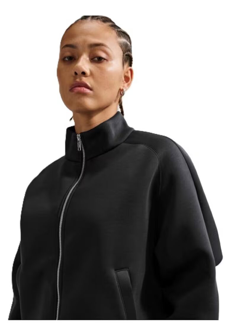 Nike Дамско яке W NSW PREGAME FLC TRK JKT - Синтетика - Черно