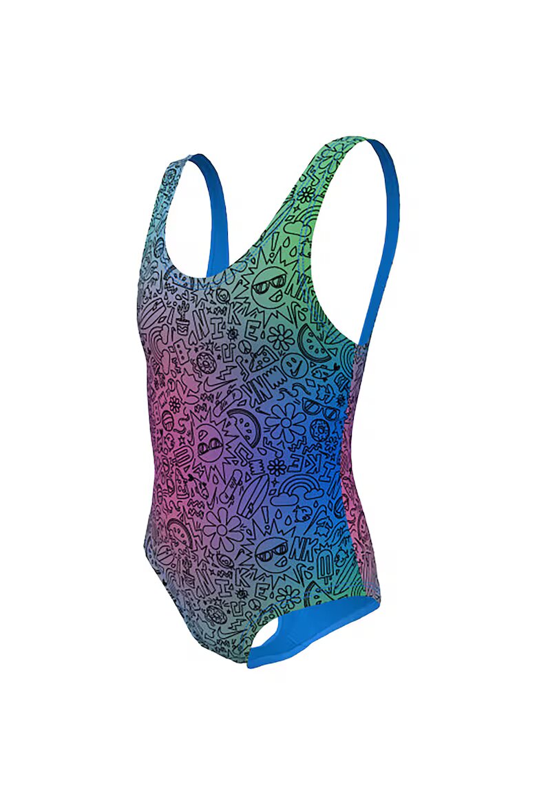 Nike Детски бански Doodle U-Back Многоцветен
