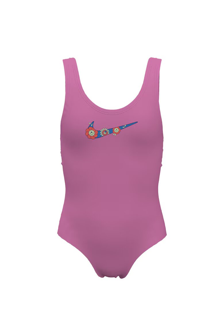 Nike Детски бански Multi Logo U-Back Розов