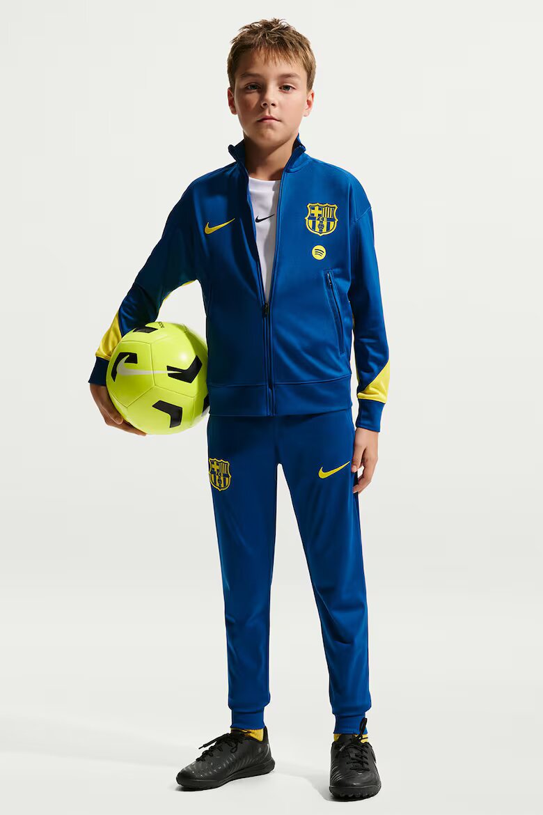 Nike F.C.Футболен екип Barcelona Strike Fourth Dri Fit Индигово синьо/Лайм зелено