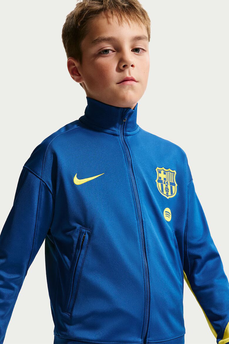 Nike F.C.Футболен екип Barcelona Strike Fourth Dri Fit Индигово синьо/Лайм зелено