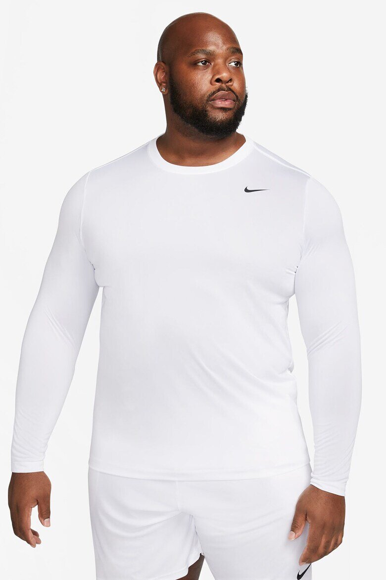 Nike Фитнес блуза с Dri Fit Бял