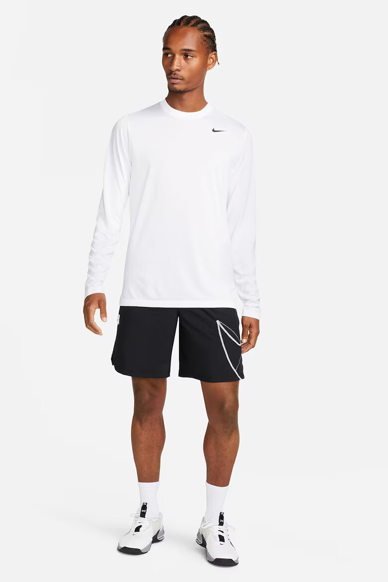 Nike Фитнес блуза с Dri Fit Бял