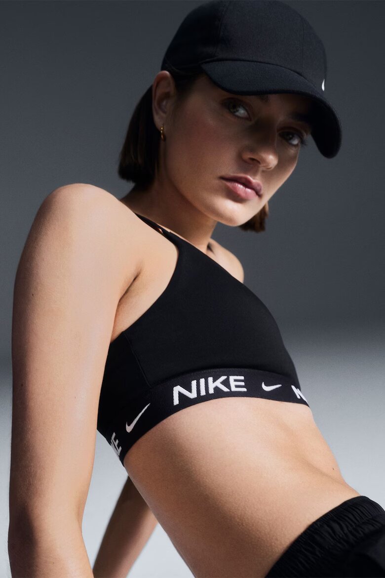 Nike Фитнес бюстие с Dri-Fit с регулируеми презрамки Черен/Избеляло черно