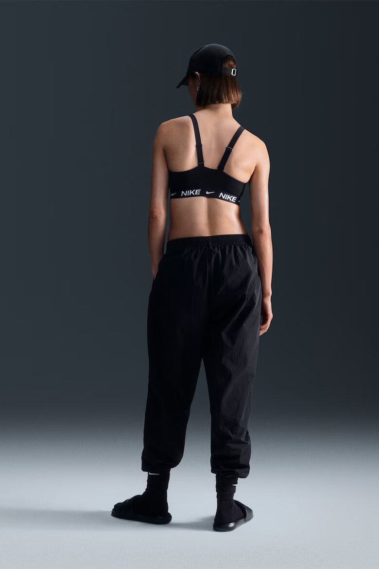 Nike Фитнес бюстие с Dri-Fit с регулируеми презрамки Черен/Избеляло черно