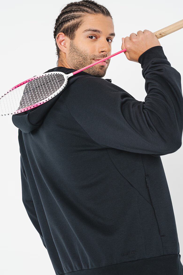 Nike Фитнес худи с Dri Fit Черен