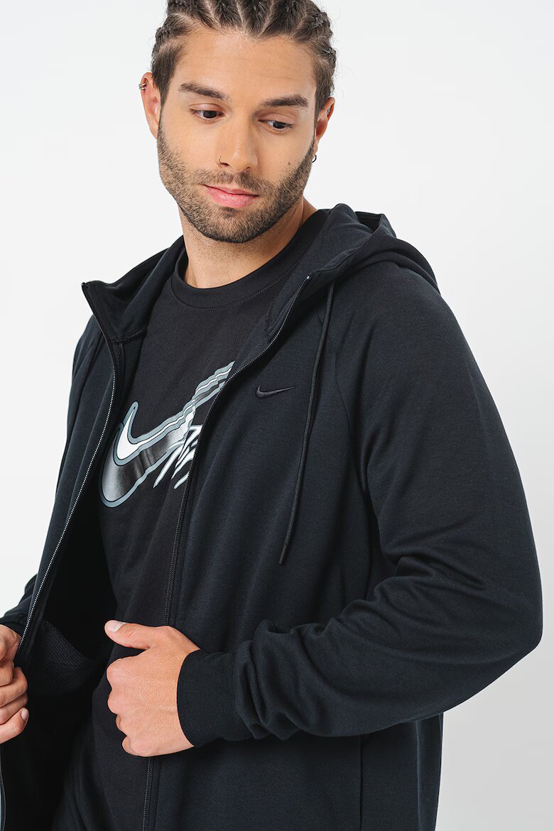 Nike Фитнес худи с Dri Fit Черен