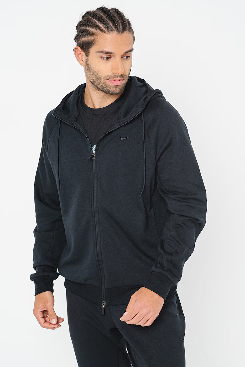 Nike Фитнес худи с Dri Fit Черен