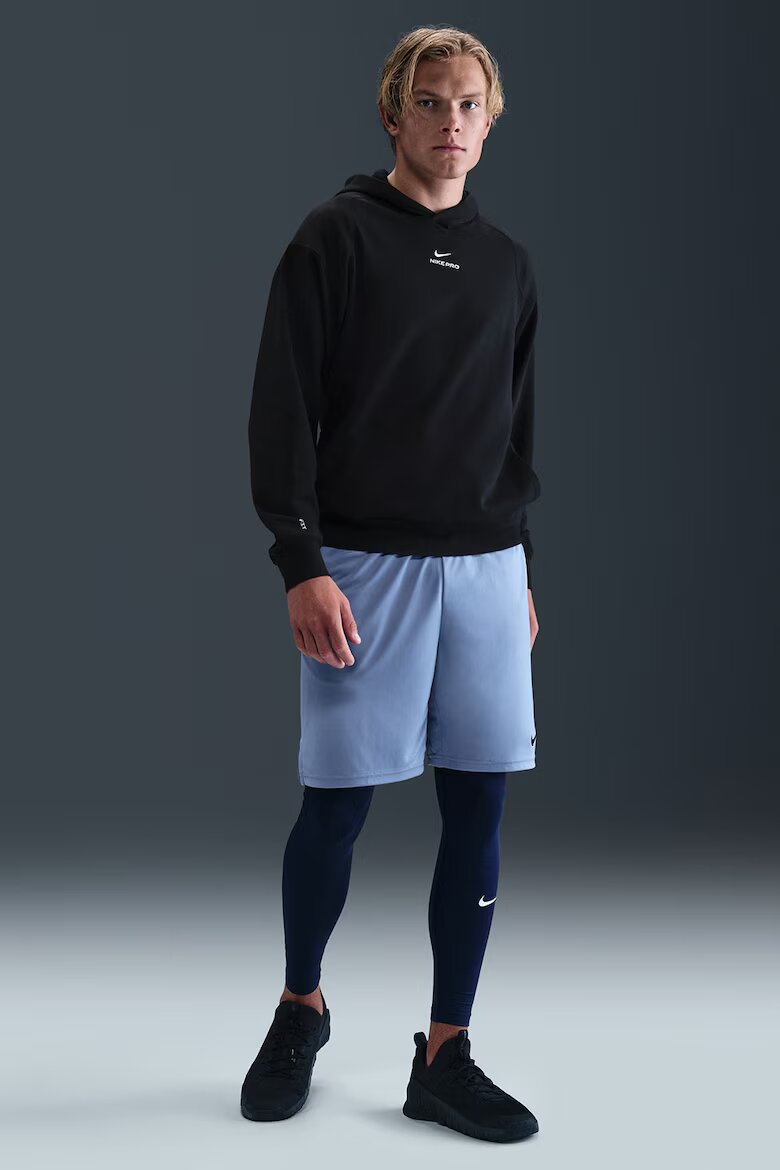 Nike Фитнес худи с лого Бял/Черен