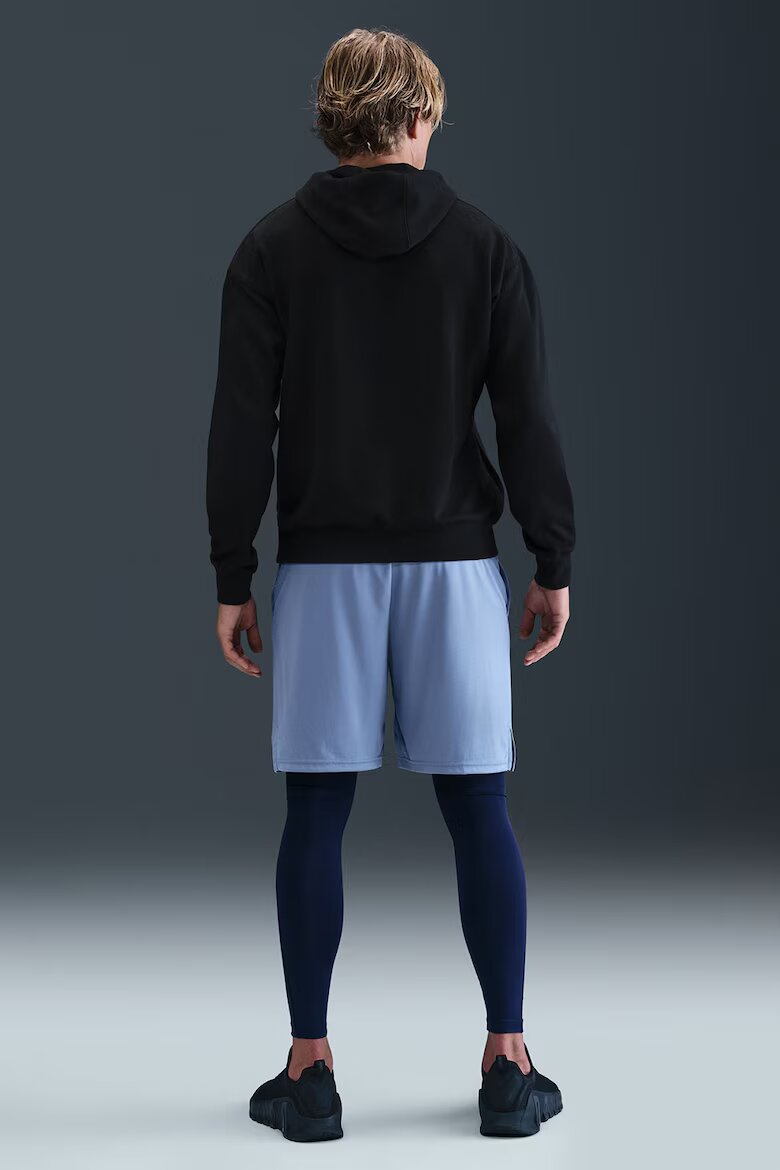 Nike Фитнес худи с лого Бял/Черен
