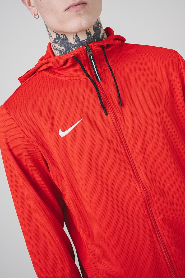 Nike Фитнес худи с лого Червен/Бял