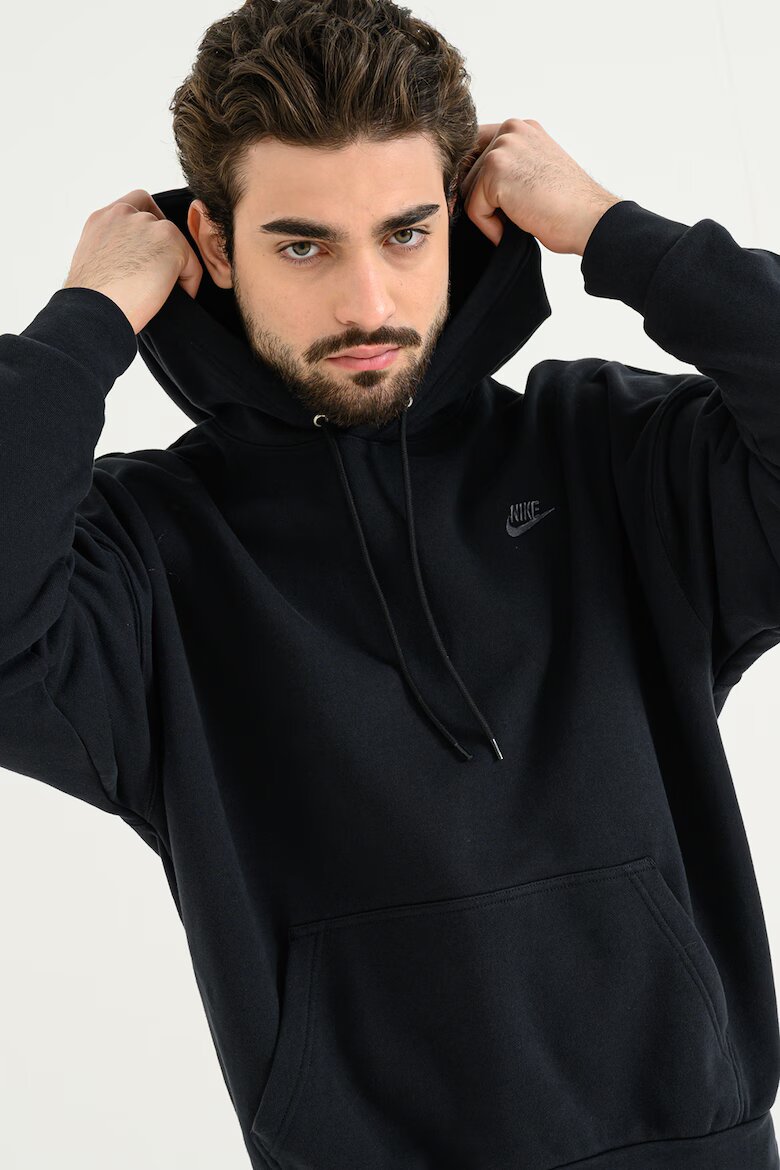 Nike Фитнес худи с ръкави реглан Черен