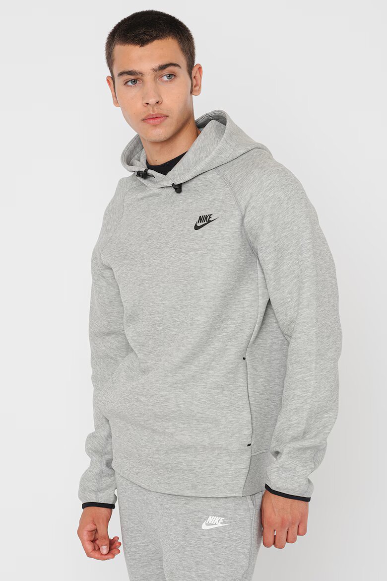 Nike Фитнес худи с ръкави реглан Сив меланж