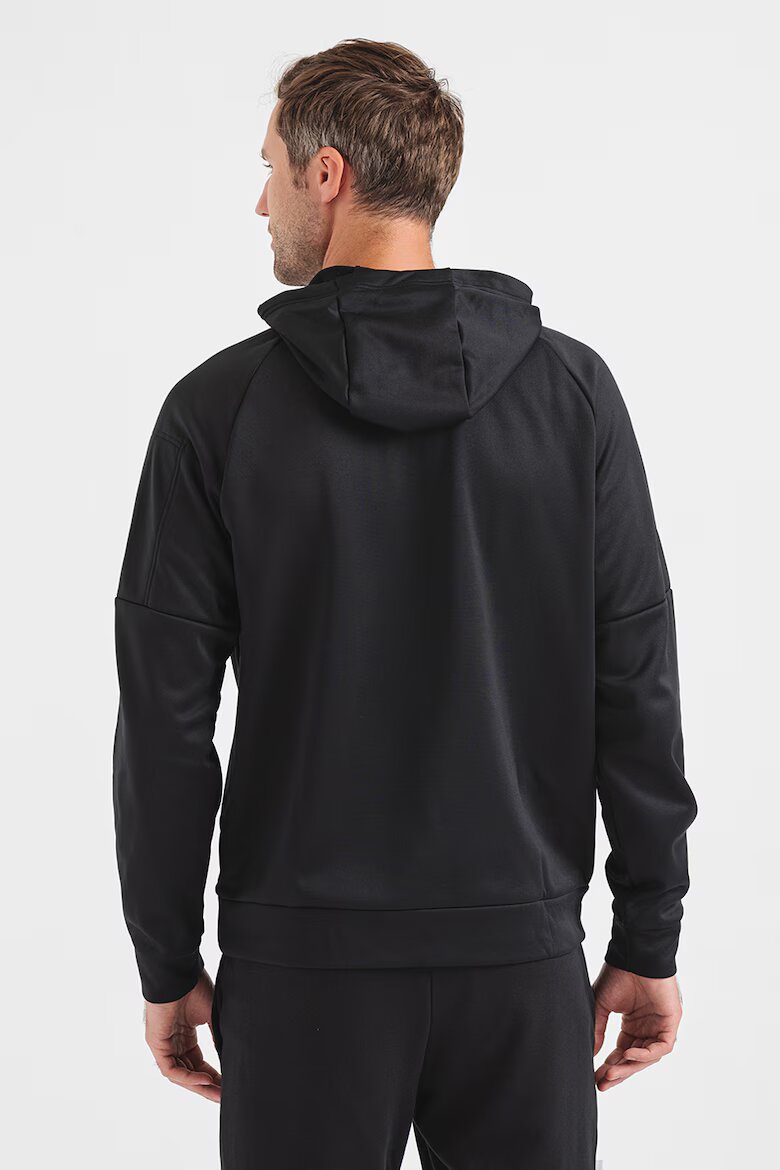 Nike Фитнес худи Therma с ръкави реглан Черен
