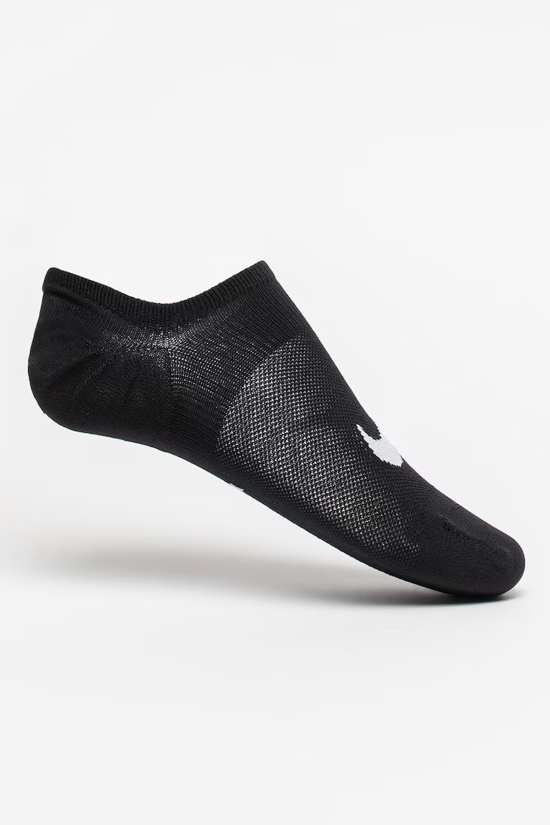 Nike Фитнес изрязани фитнес чорапи Everyday Plus - 3 чифта Черен/Мръснобял