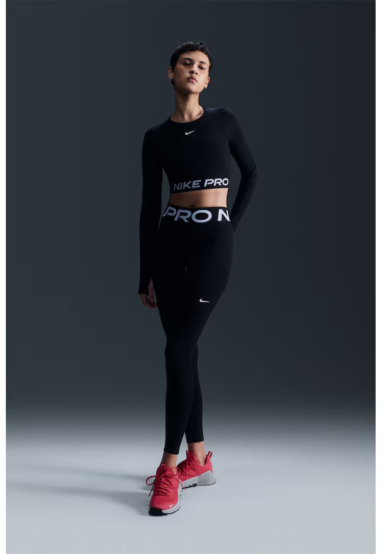 Nike Фитнес къса блуза Pro с Dri Fit