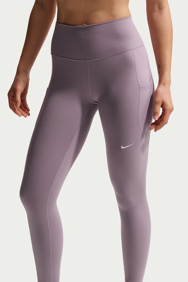Nike Фитнес клин с висока талия - Прашен люляк