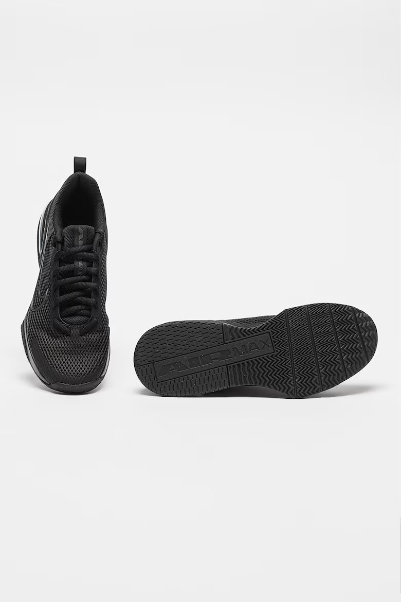 Nike Фитнес обувки Air Max Alpha Trainer 6 с мрежа Избеляло черно/Tъмносив