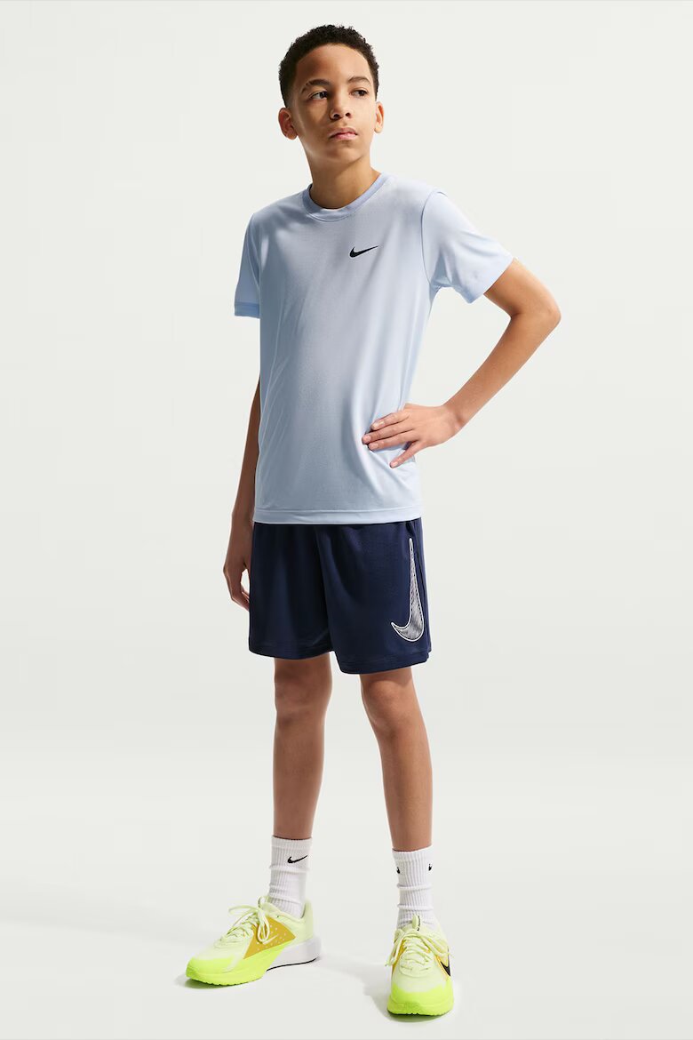 Nike Фитнес шорти с Dri-Fit и джобове Бял/Тъмносин