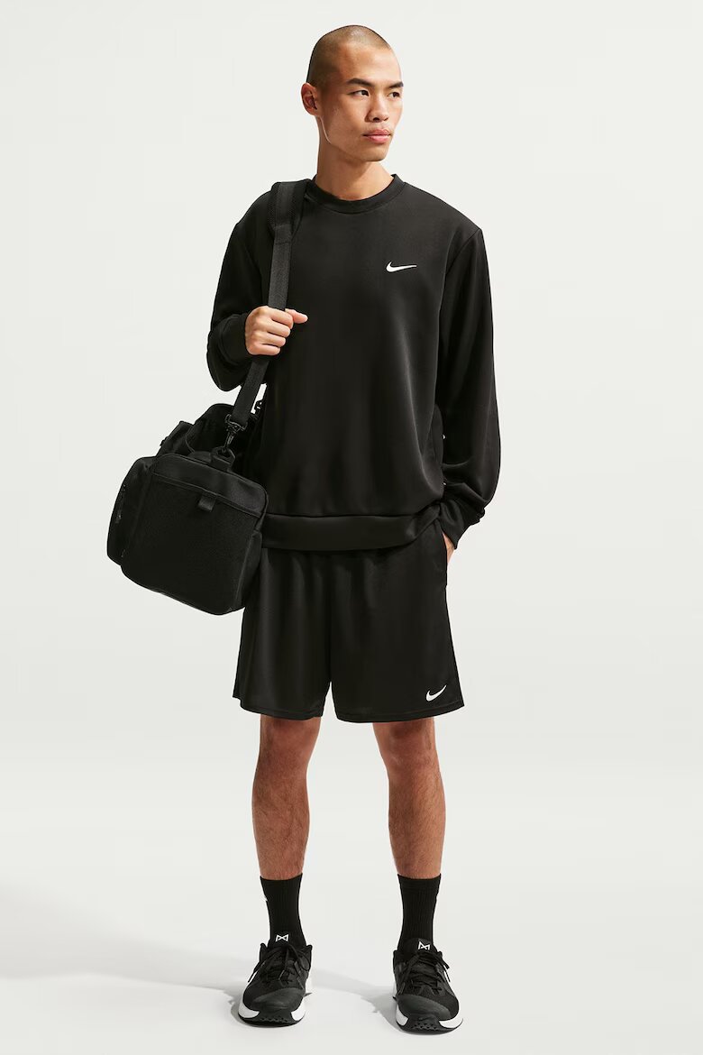 Nike Фитнес шорти с лого Черен