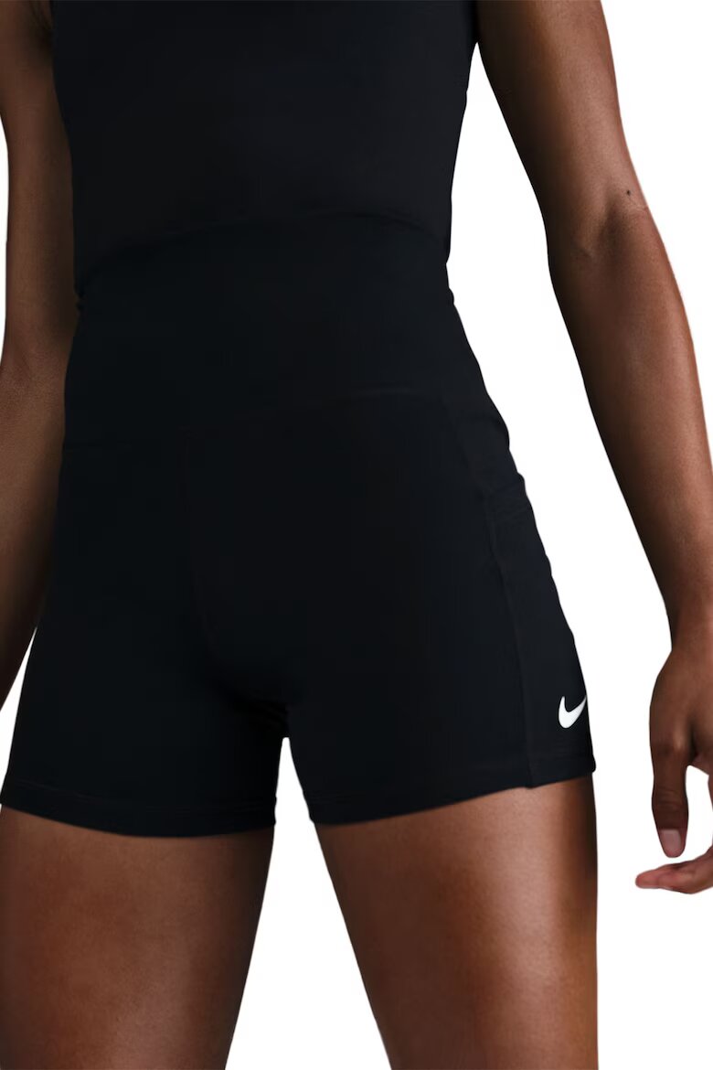 Nike Фитнес шорти с лого Черен
