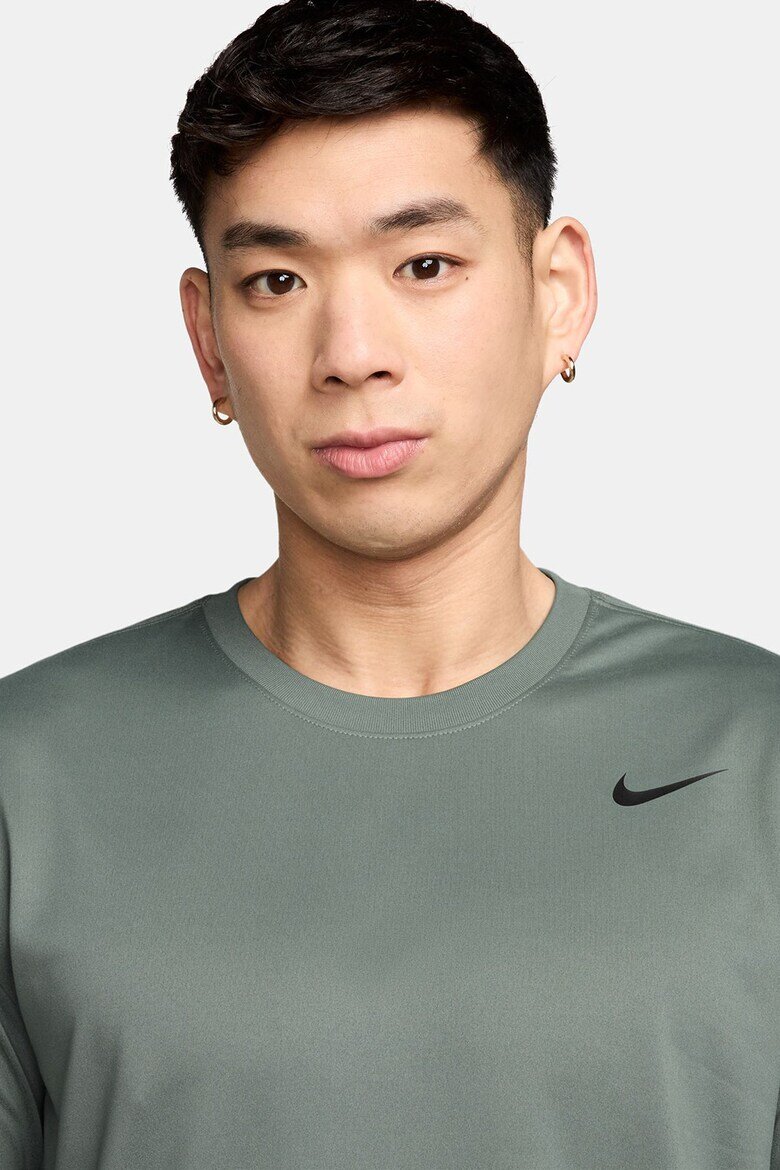 Nike Фитнес тениска Legend с овално деколте Зелени аспержи