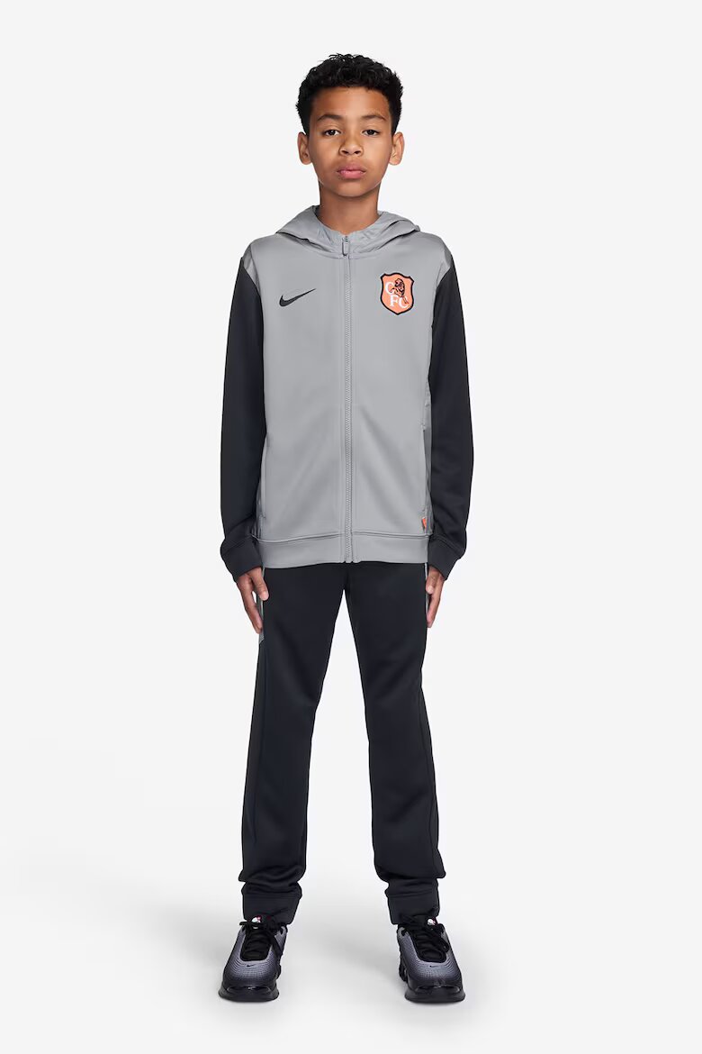 Nike Футболен екип Chelsea F.C. SE S с цип Черен/Пепеляво сиво