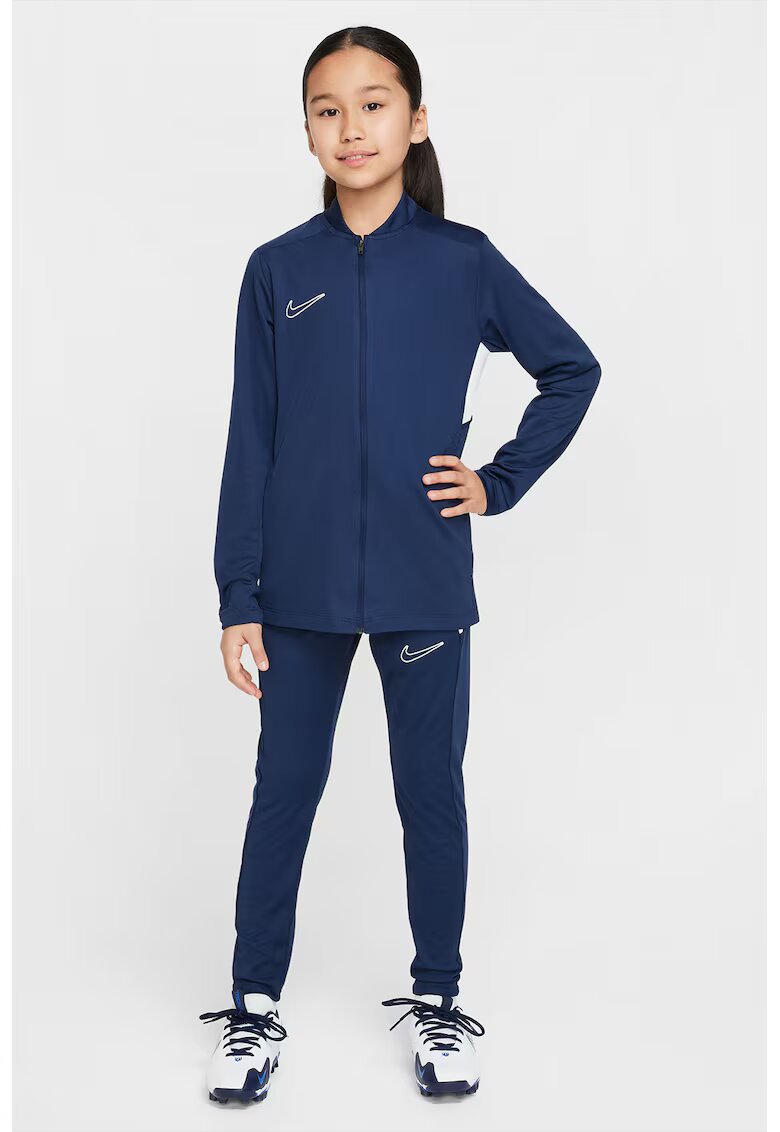 Nike Футболен екип с Dri Fit и джобове - Бял/Тъмносин