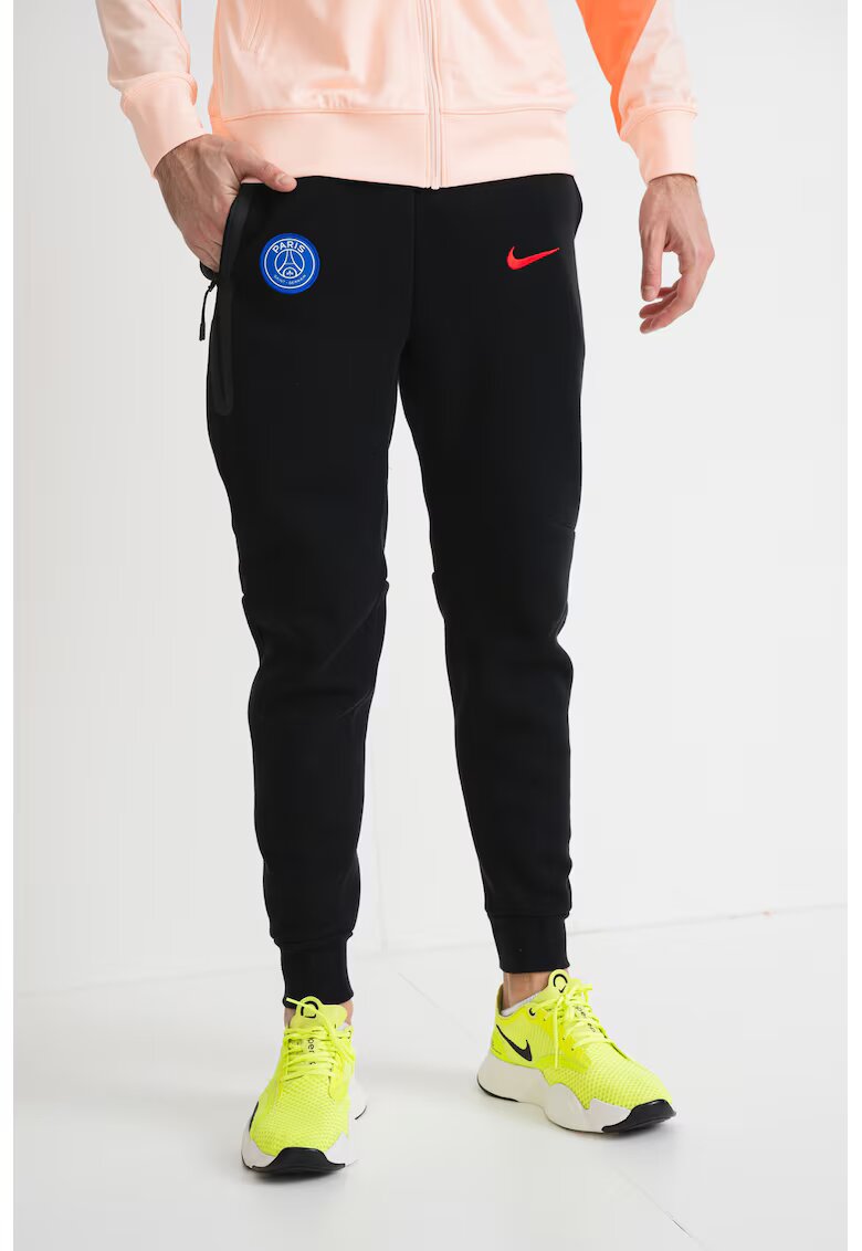 Nike Футболен панталон PSG с джобове - Червен/Черен