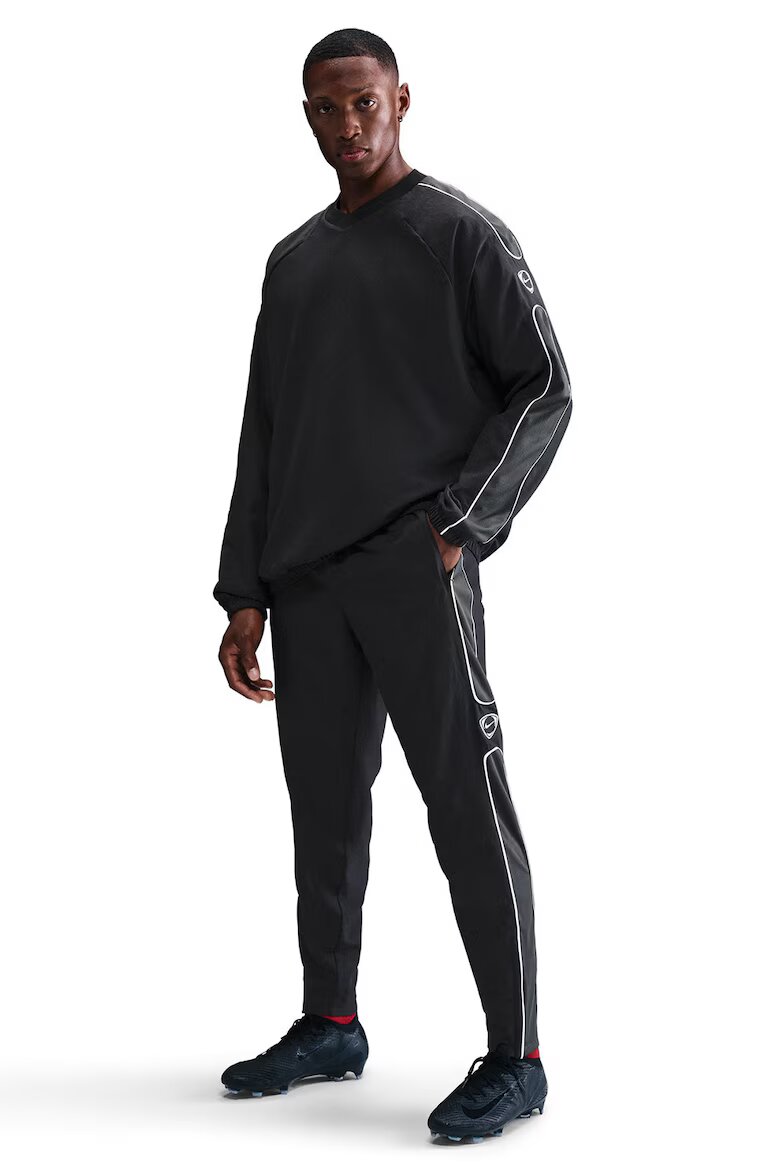 Nike Футболен панталон с джобове Черен/Tъмносив