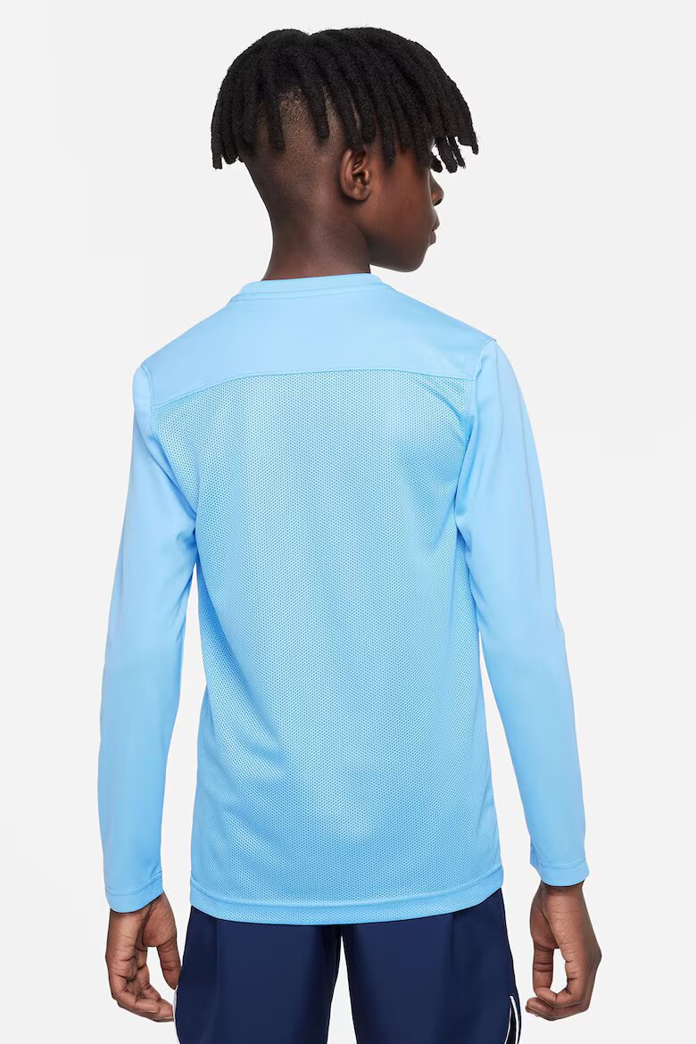 Nike Футболна блуза с лого и Dri Fit Пастелносин